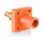 1 Pole Cam-Type Fem Panel Receptacle, Taper Nose, 3/4" Extended Shoulder, #2-4/0 (Orange)