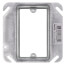4" Steel Square Device Cover - 3/4" Raised