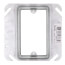 4" Steel Square Device Cover - 1" Raised