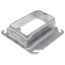 4" Steel Square Device Cover - 1-1/4" Raised