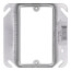 4" Steel Square Device Cover - 1-1/4" Raised