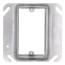 4" Steel Square Device Cover - 1-1/4" Raised