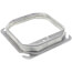 4" Two-Gang Steel Square Device Cover - 3/4" Raised