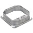 4" Two-Gang Steel Square Device Cover - 1-1/4" Raised