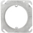 4" Steel Square Device Cover, Center Blanked w/ Tapped Ears - 1-1/4" Raised