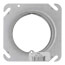 4" Steel Square Device Cover, Center Blanked w/ Tapped Ears - 3/4" Raised
