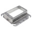 4" Steel Square Tile Wall Cover - 1" Raised