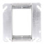 4" Steel Square Tile Wall Cover - 1-1/4" Raised