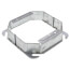 4" Two-Gang Steel Square Tile Wall Cover - 1" Raised
