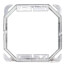 4" Two-Gang Steel Square Tile Wall Cover - 1-1/4" Raised