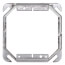 4" Two-Gang Steel Square Tile Wall Cover - 1" Raised