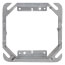 4" Steel Square 2-Gang Tile Wall Cover - 1-1/2" Raised