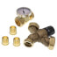 3/4" NPT AngleMix Thermostatic Mixing Valve w/ Temperature Gauge
