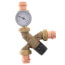 3/4" Press Union AngleMix Thermostatic Mixing Valve w/ Temperature Gauge