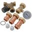 3/4" Press Union AngleMix Thermostatic Mixing Valve w/ Check, Gauge