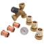 1" Press Union AngleMix 3-Way Thermostatic Mixing Valve w/ Check Valves