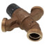 1" Sweat Union AngleMix 3-Way Thermostatic Mixing Valve w/ Gauge