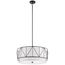 Birkleigh 11.5" 4 Light Pendant w/ Satin Etched Glass (Black)