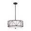 Birkleigh 18" 3 Light Pendant/Semi Flush (Black)