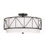 Birkleigh 24" 4 Light Semi Flush (Black)