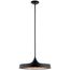 Elias 9.75" 1 Light Convertible Pendant (Black)