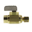 1/2" Female Solder x 1/4" OD Compression Straight Stop Valve, Lead Free (Brass)