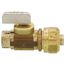 1/2" Female Solder x  1/2" (5/8 OD) Compex Straight Stop Valve, Lead Free (Brass)