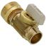 1/2" Female Solder x  1/2" (5/8 OD) Compex Straight Stop Valve, Lead Free (Brass)