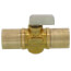 3/4" Female Solder x 3/4" Female Solder In-Line Stops & Isolation Valve, Lead Free (Brass)