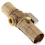 3/4" Female Solder X 3/4" Female Solder Straight Stop Valve, Rough Brass with Drain (Lead Free)
