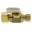 1/2" Nom Comp. (5/8" OD) x 3/8" OD Comp. Straight Stop Valve, Lead Free (Brass)