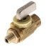 1/8" FIP x 1/8" MIP Straight Mini Ball Valve, Rough Brass (Lead Free)