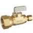 1/2" FIP x 1/4" OD Compression Straight Stop Valve, Lead Free (Brass)