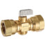 3/4" FIP In-Line Stop and Isolation Valve, Lead Free (Brass)