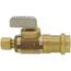 1/2" Female Press x 1/4" OD Comp Straight Supply Stop, Lead Free (Rough Brass)