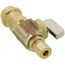 1/2" Female Press x 1/4" OD Comp Straight Supply Stop, Lead Free (Rough Brass)