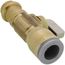 1/2" Female Press x 1/2" QUICK-GRIP Straight In-Line Stop & Isolation Valve, Lead Free (Rough Brass)