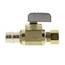 1/2" Expansion PEX Full-Port Straight Stop Valve, Lead Free (Brass)