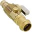 1/2" Expansion PEX x 1/2" Female Press Straight In-Line Stop w/ Drain, Lead Free (Rough Brass)