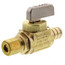 1/2" PEX Crimp x 1/4 OD Comp Straight Stop Valve, Lead Free (Rough Brass)