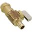 1/2" Crimpex x 1/2" Female Press Straight In-Line Stop & Isolation Valve, Lead Free (Rough Brass)