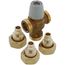 1/2" PEX Expansion TubMixer Adjustable Thermostatic High-Flow Point-of-Use Mixing Valve (2 Cv)