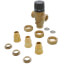 1/2" Male NPT MIXCAL 3-Way Thermostatic Mixing Valve w/ Inlet Check Valves