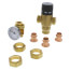 1/2" Press MIXCAL 3-Way Thermostatic Mixing Valve w/ Gauge