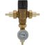 1/2" PEX Crimp MIXCAL 3-Way Adjustable Thermostatic and Pressure Balanced Mixing Valve w/ Check Valve & Gauge