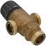1/2" PEX Crimp MIXCAL 3-Way Adjustable Thermostatic and Pressure Balanced Mixing Valve w/ Check Valve & Gauge