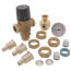 1/2" PEX Expansion MIXCAL 3-Way Thermostatic Mixing Valve w/ Temp Gauge & Check Valve (Lead Free)