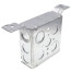 4" Steel Square Box w/ 1/2" & 3/4" Knockouts and Bracket