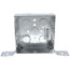 4" Steel Square Box w/ 1/2" & 3/4" Knockouts and Bracket