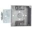 4" Steel Square Box w/ 1/2" & 3/4" Knockouts, Bracket and Clamp